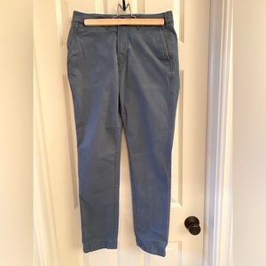 Abercrombie and Fitch blue, stretch straight leg chinos